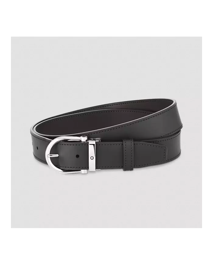 Ceinture Réversible Horseshoe 35 mm en Cuir