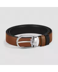 Ceinture Réversible Horseshoe 30 mm en Cuir Sartorial