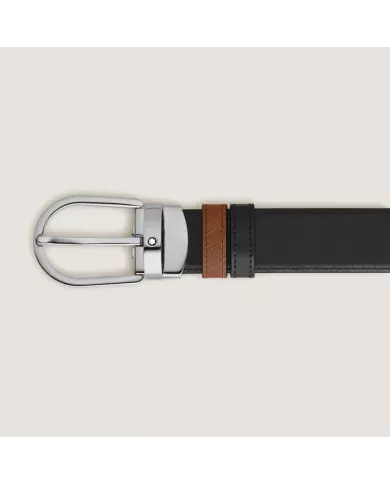 Ceinture Réversible Horseshoe 30 mm en Cuir Sartorial