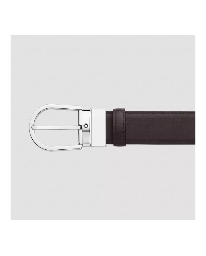 Ceinture Réversible Horseshoe 35 mm en Cuir