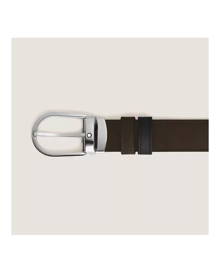 Ceinture Réversible Horseshoe 30 mm en Suede