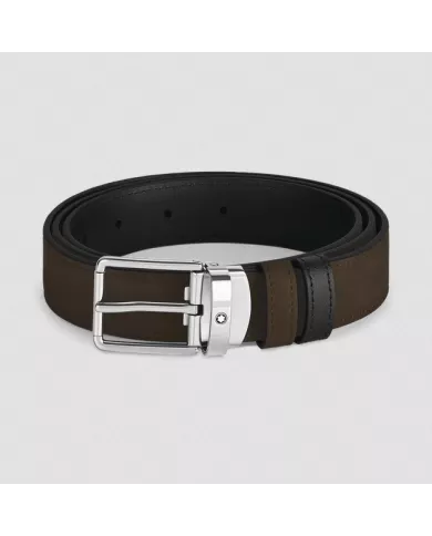 Ceinture réversible à boucle Everyday de 30 mm en cuir marron/noir