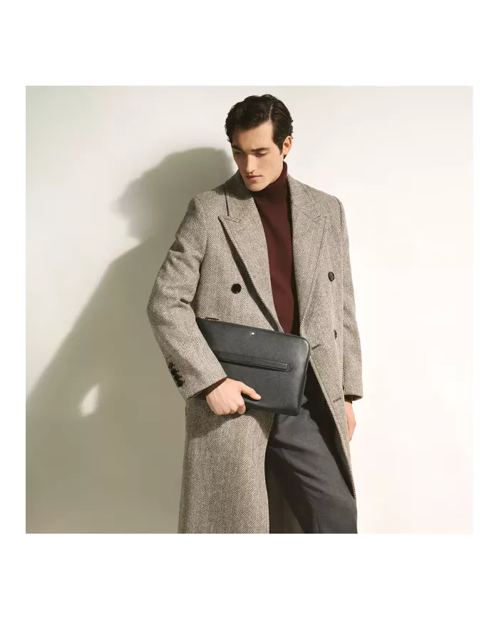 Pochette d'Ordinateur Portable en Cuir Sartorial