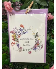 Carte A4 - Aujourd'hui c'est ta fête