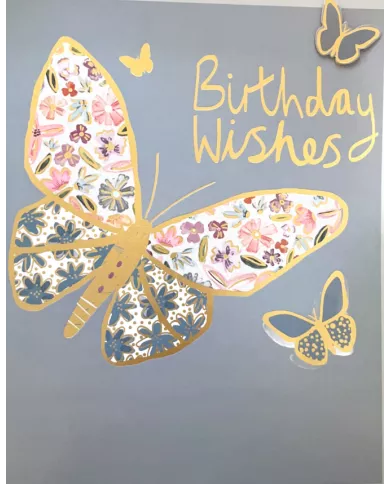 Carte A4 Birthday Wishes