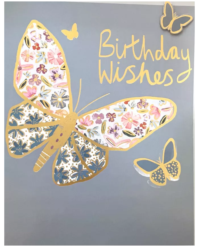 Carte A4 Birthday Wishes