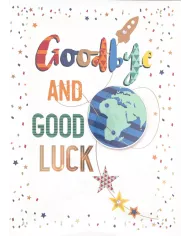 Carte A4 Goodbye and good luck