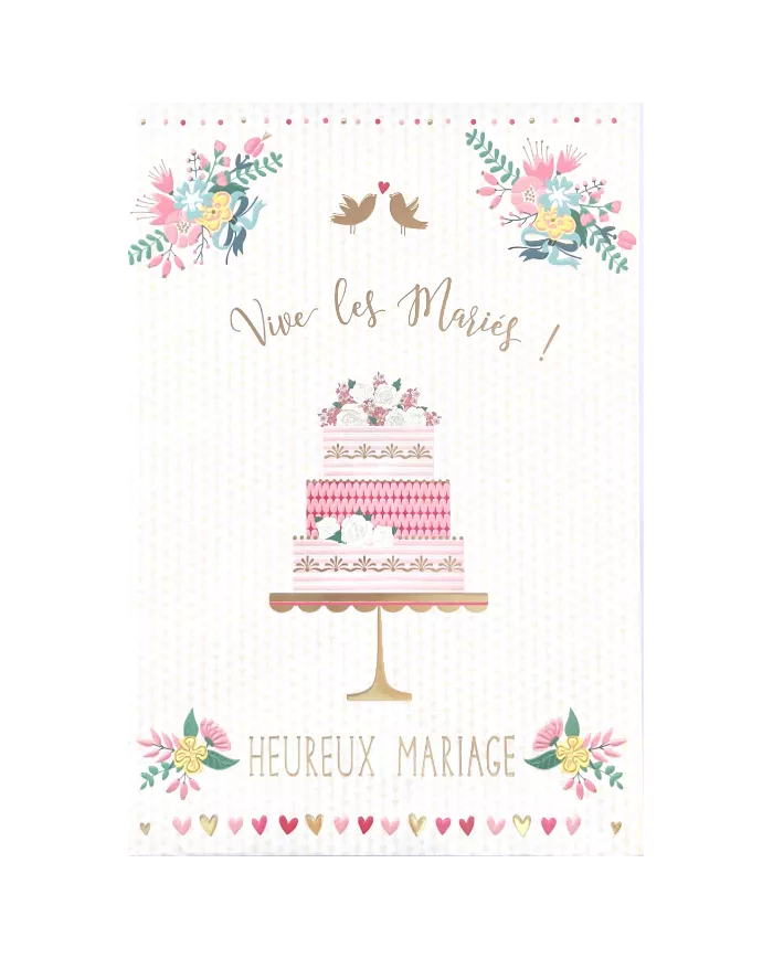 Carte A4 Vive les Mariés !