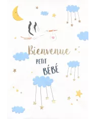 Carte A4 Bienvenue petit bébé