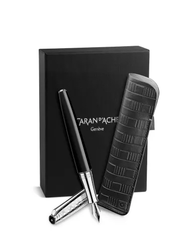 Set LEMAN DAMIER Stylo-Plume M