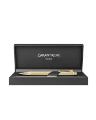 Stylo-bille Ecridor Damier doré