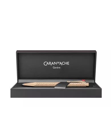 Stylo-bille Ecridor Damier doré rose