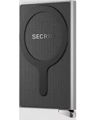 Secrid - Porte-cartes de crédit Fluted Premium+ Magsafe Silver