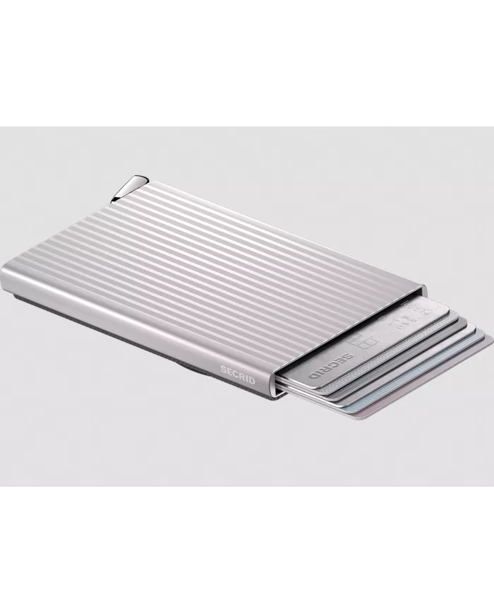 Secrid - Porte-cartes de crédit Fluted Premium+ Magsafe Silver