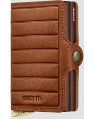 Secrid Porte-cartes de crédit en cuir Emboss Lines Premium+ Black