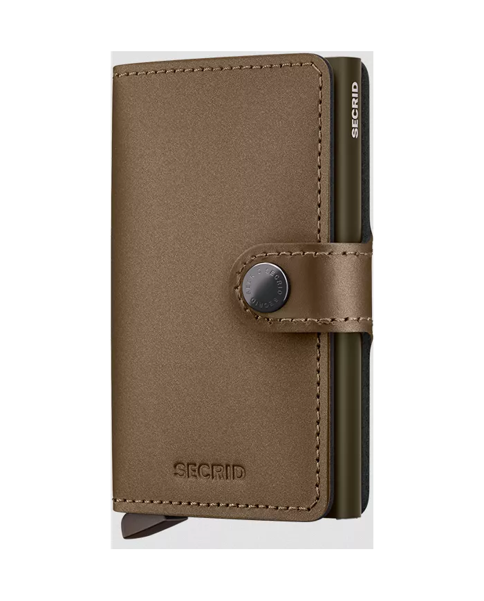 Secrid - Porte-cartes de crédit en cuir Matte Satin Bronze