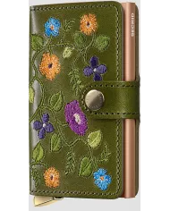 Secrid - Porte-cartes de crédit en cuir EMBOSS LINES cognac