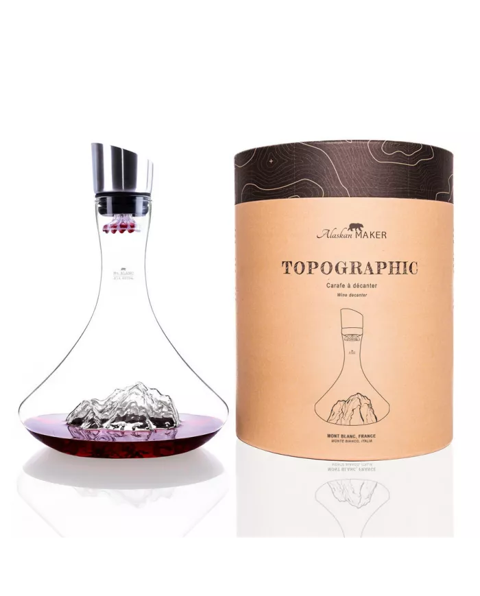 Carafe à décanter Mont Blanc TOPOGRAPHIC