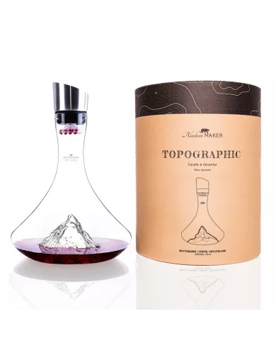Carafe à vin Mont Matterhorn TOPOGRAPHIC