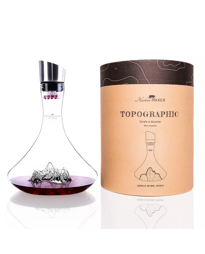 Carafe à vin Aiguille du Midi TOPOGRAPHIC
