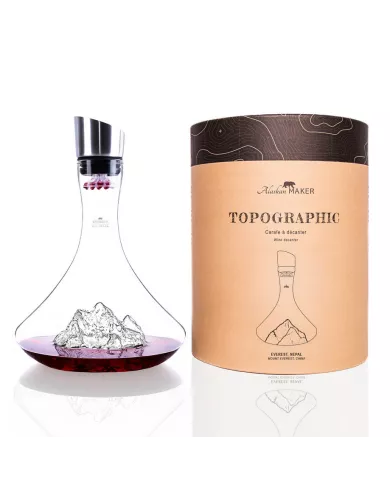 Carafe à vin Mont Everest TOPOGRAPHIC