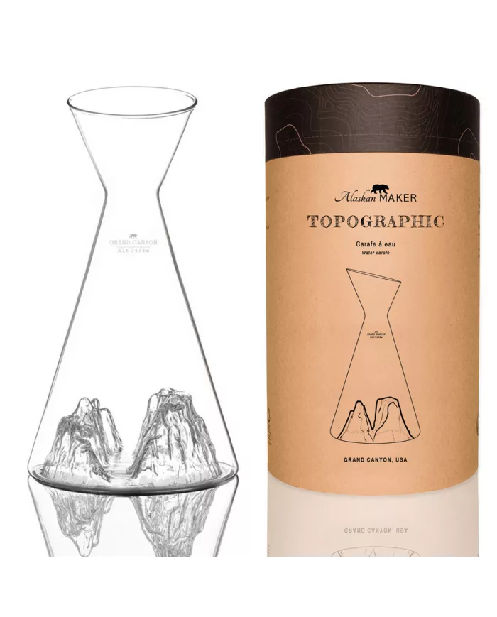 Carafe à eau Grand Canyon TOPOGRAPHIC