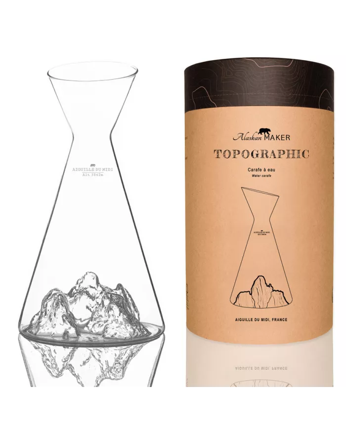 Carafe à eau Aiguille du Midi TOPOGRAPHIC