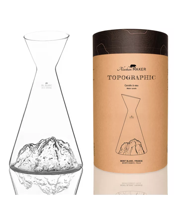 Carafe à eau Mont Blanc TOPOGRAPHIC