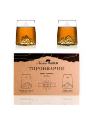 Set de 2 shooters Everest/Mont Blanc TOPOGRAPHIC