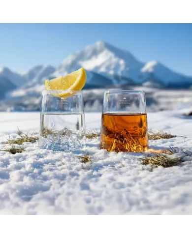 Set de 2 shooters Everest/Mont Blanc TOPOGRAPHIC