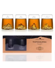 Set de 2 shooters Everest/Mont Blanc TOPOGRAPHIC