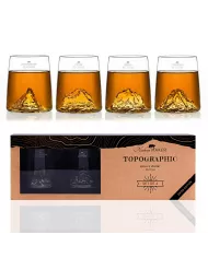 Verre design Aiguille du midi TOPOGRAPHIC