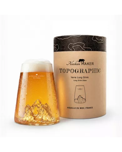 Verre design Aiguille du midi TOPOGRAPHIC