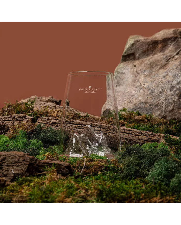 Verre design Aiguille du midi TOPOGRAPHIC