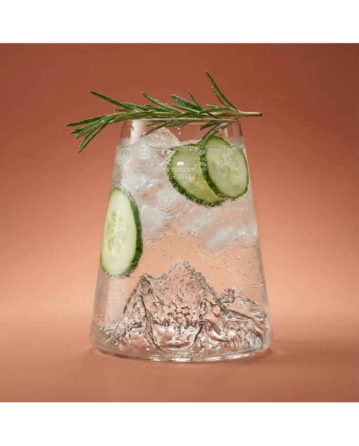 Verre design Mont Everest TOPOGRAPHIC