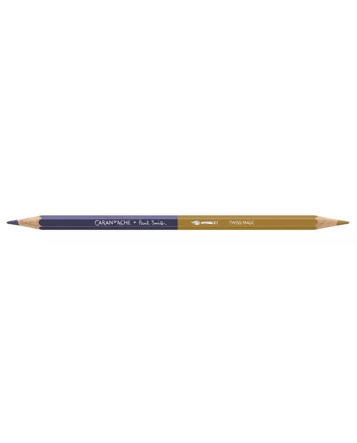 Set 12 Crayons de Couleur Bicolor & 1 Pinceau Caran d'Ache + Paul Smith