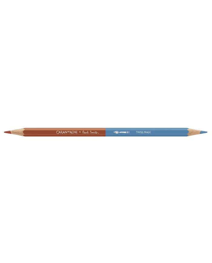 Set 12 Crayons de Couleur Bicolor & 1 Pinceau Caran d'Ache + Paul Smith
