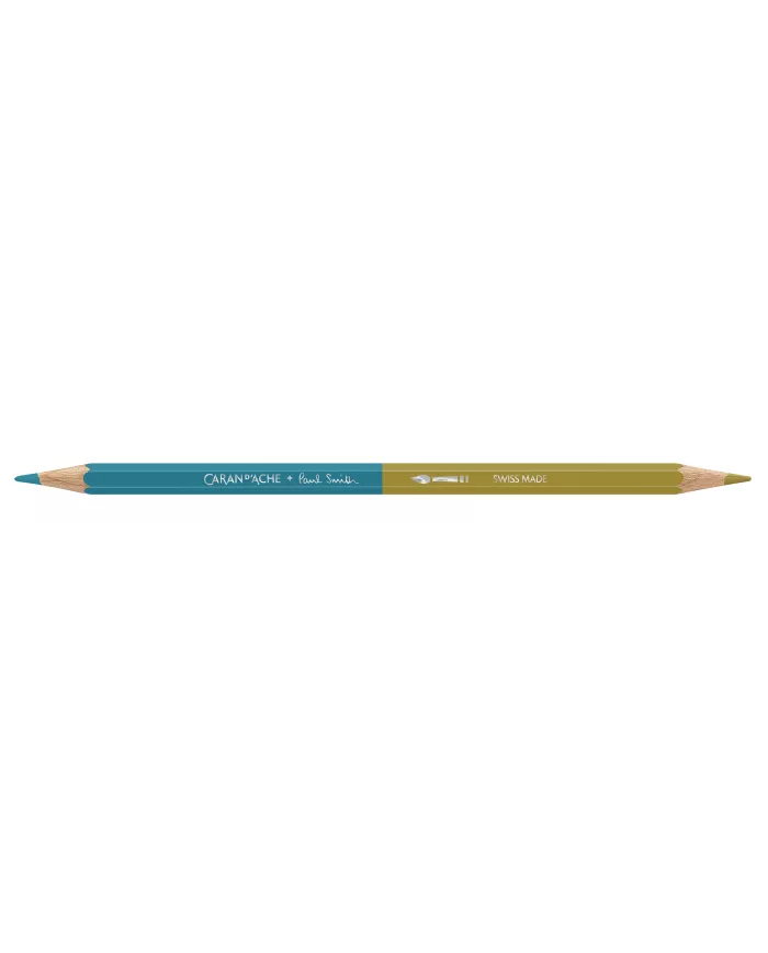 Set 12 Crayons de Couleur Bicolor & 1 Pinceau Caran d'Ache + Paul Smith