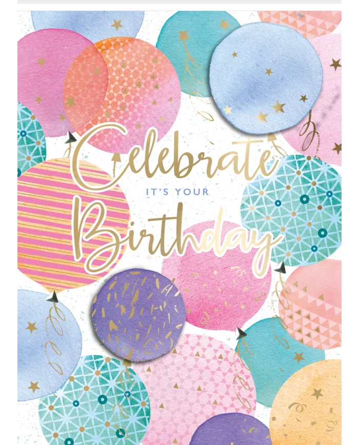 Carte A4 Celebrate Birthday