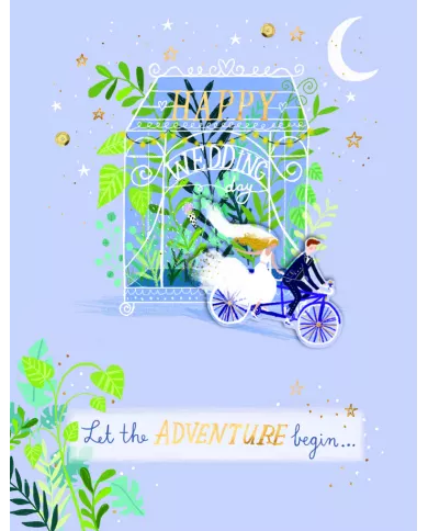 Carte A4 Happy Wedding Day