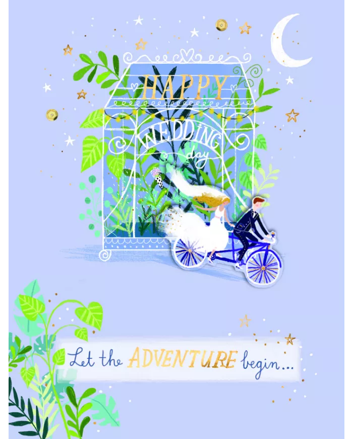 Carte A4 Happy Wedding Day