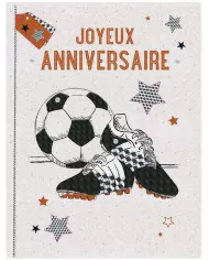 Carte A4 Joyeux Anniversaire - FOOT