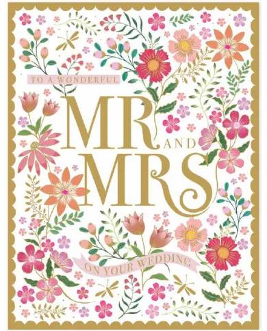 Carte A4 Mr&Mrs