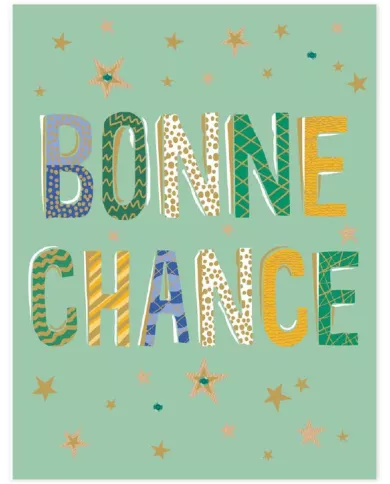 Carte A4 Bonne Chance