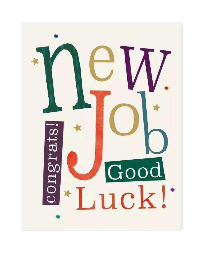 Carte A4 New Job - Good Luck