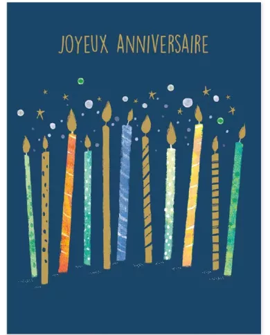 Carte A4 Joyeux Anniversaire
