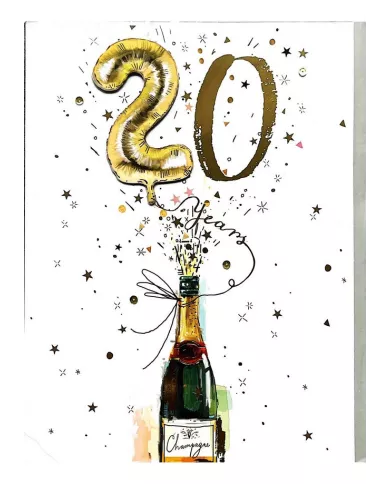 Carte A4 20 ans