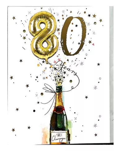 Carte A4 80 ans