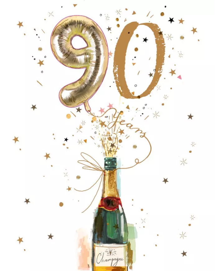Carte A4 90 ans