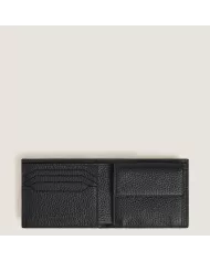 Portefeuille 4cc avec Porte-Monnaie en Cuir Grainé